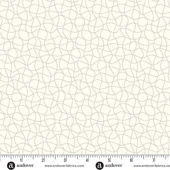 Chrome Drift Net Coastal Walk 108" Cotton Wideback Fabric per yard