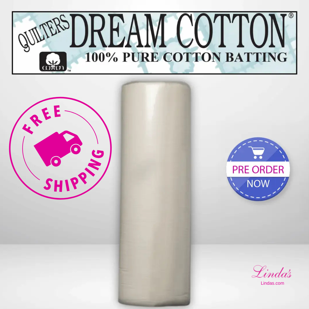 Quilters Dream Request Natural Cotton Batting Queen Roll - 93" x 30 yards - AVAILABLE FOR PRE-ORDER - ROUGHLY 8 WEEKS