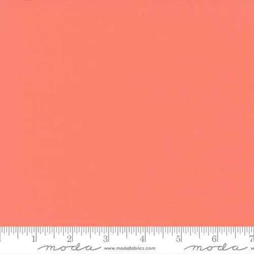 Coral Bella Solids 44"/45" Fabric Per Yard