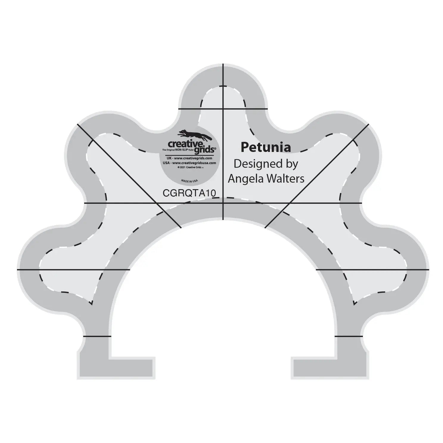 Creative Grids Machine Quilting Tool Petunia