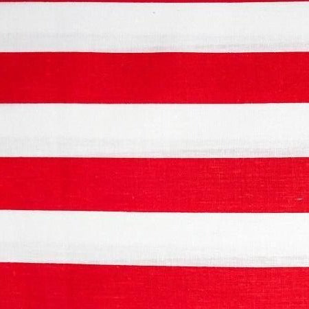 One Inch Stripe Print Poly Cotton Fabric | Spandex Palace