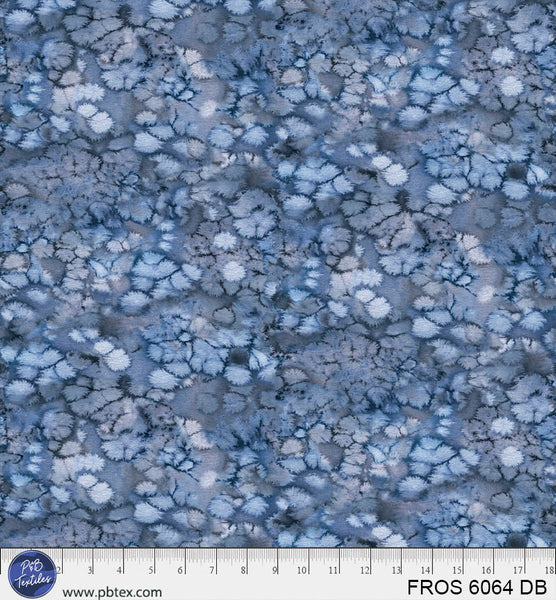 Dark Blue Frost FROS-6064-DB Cotton 44/45 Fabric Per Yard