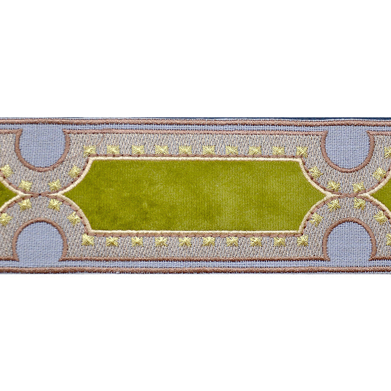 Decorative Chenille Trim Tape - 2 1/4" Width (23-30 Yard Roll) - BR-7538-36 Gold & Silver