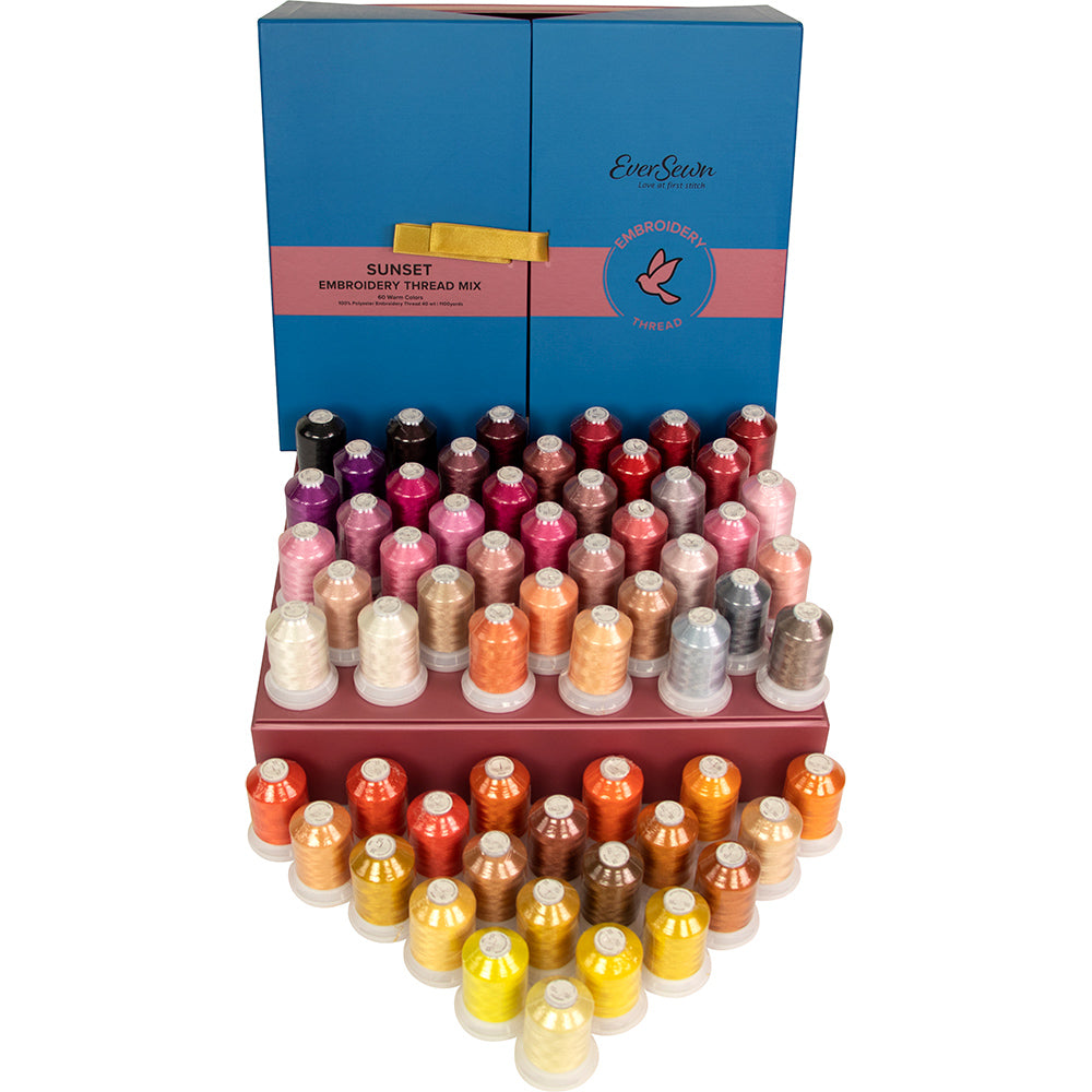 Eversewn Embroidery Thread Box, Sunset - 60 Spools