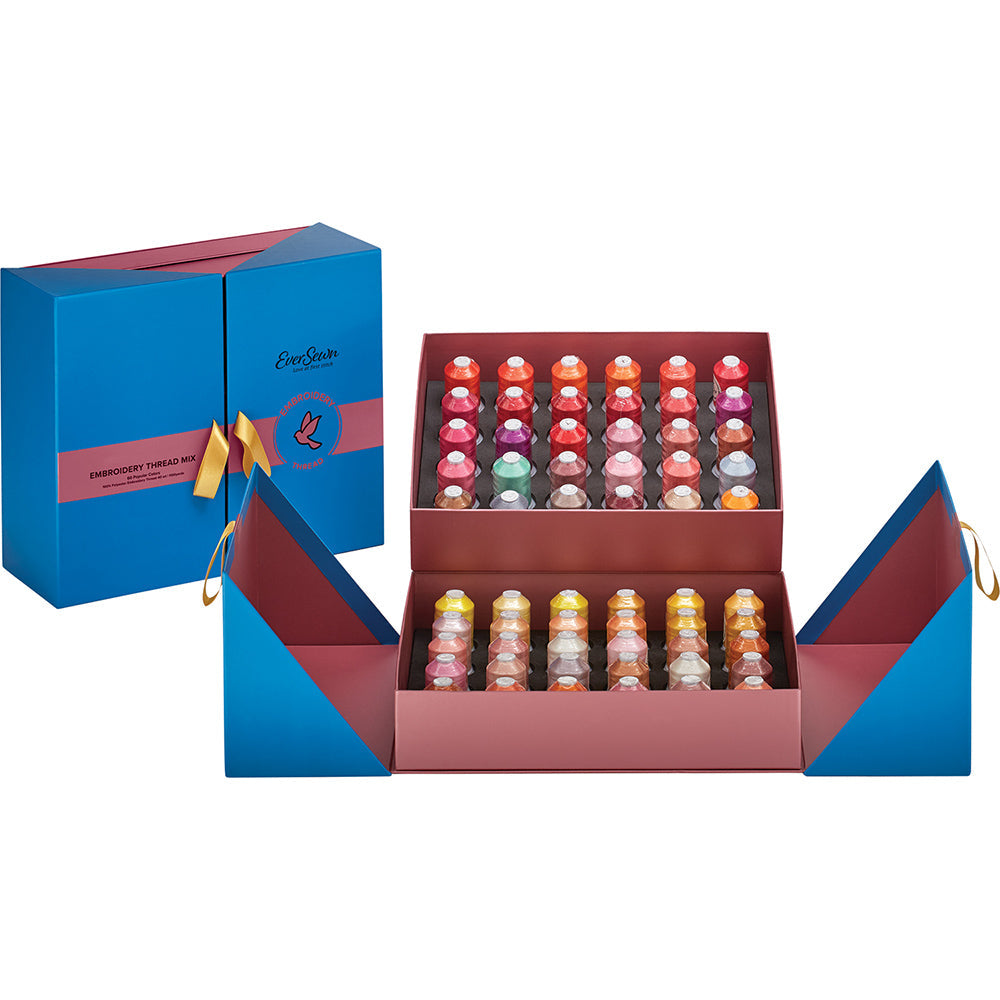 Eversewn Embroidery Thread Box, Sunset - 60 Spools