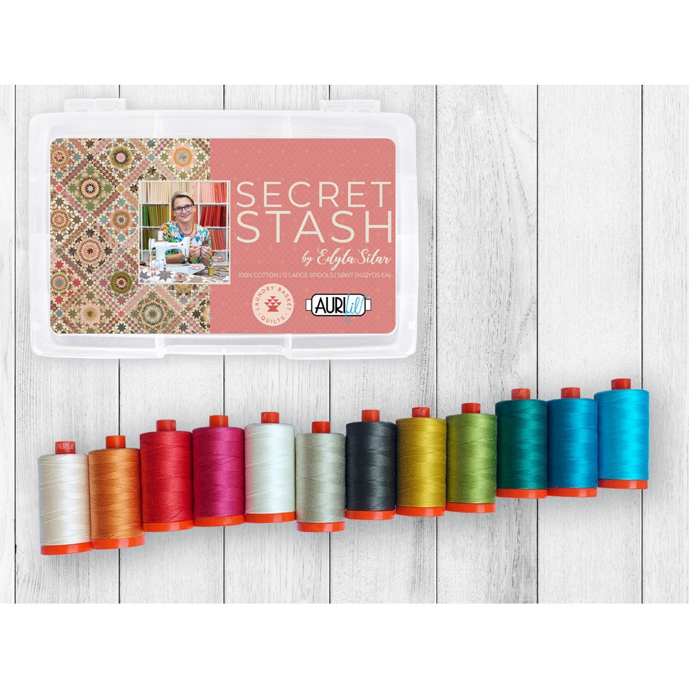 Aurifil 50wt Secret Stash Thread Collection - 12 Spools