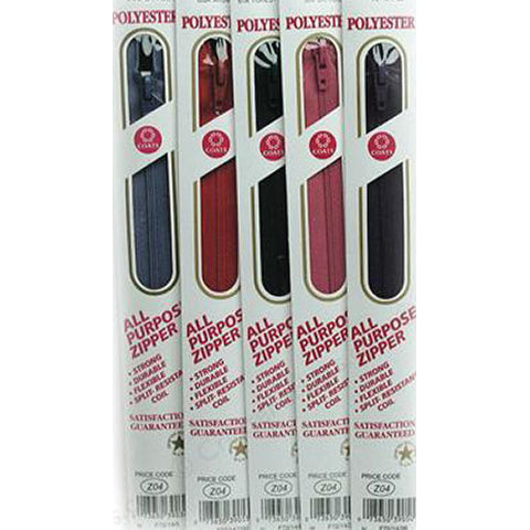 Polyester All Purpose Zipper, Coats & Clark