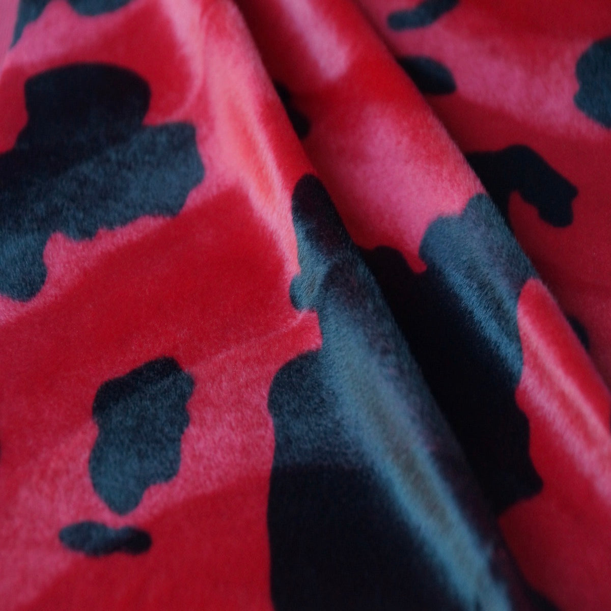 Cow Print Velboa Faux Fur