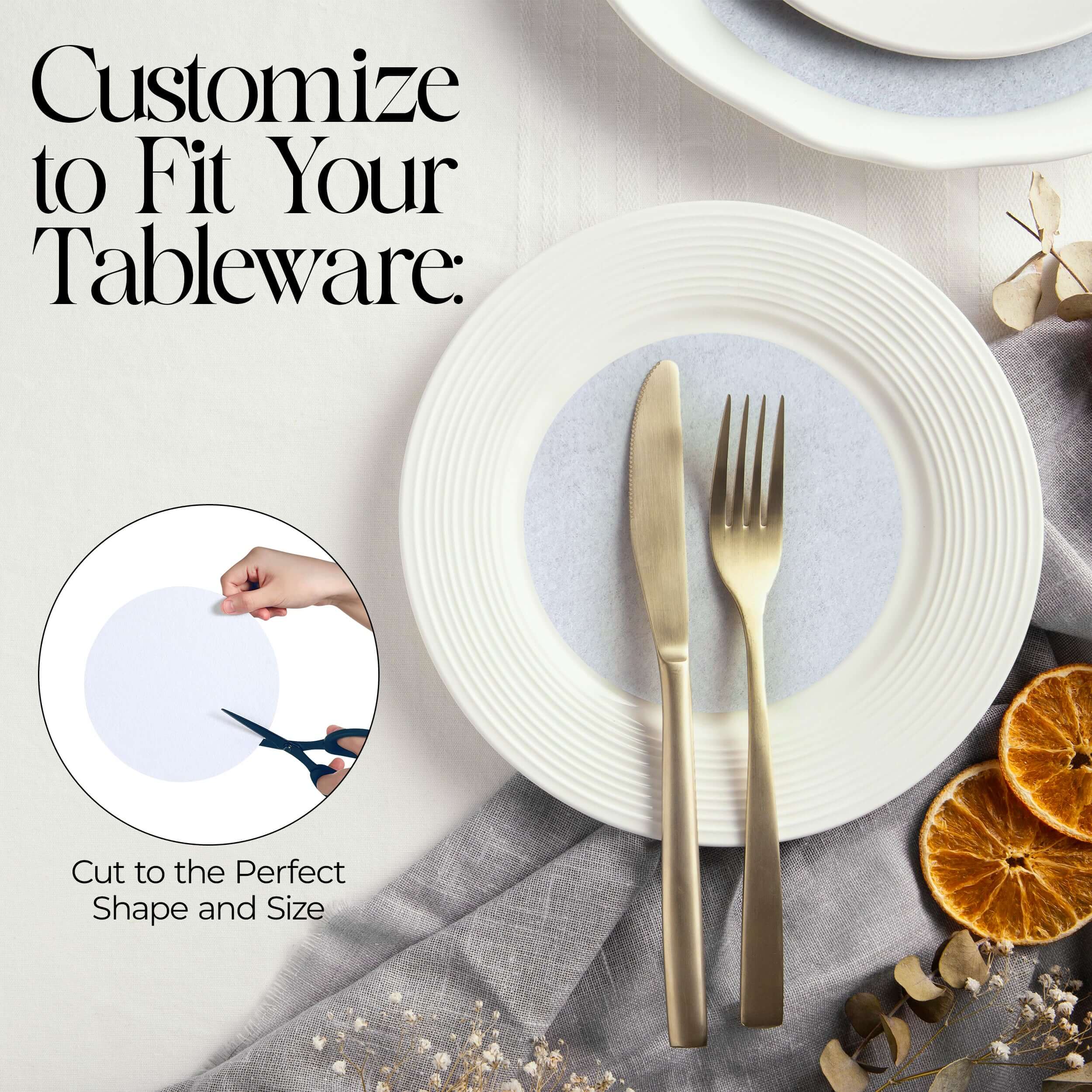 Felt Dish & Plate Protection Dividers – 48-Piece Set
