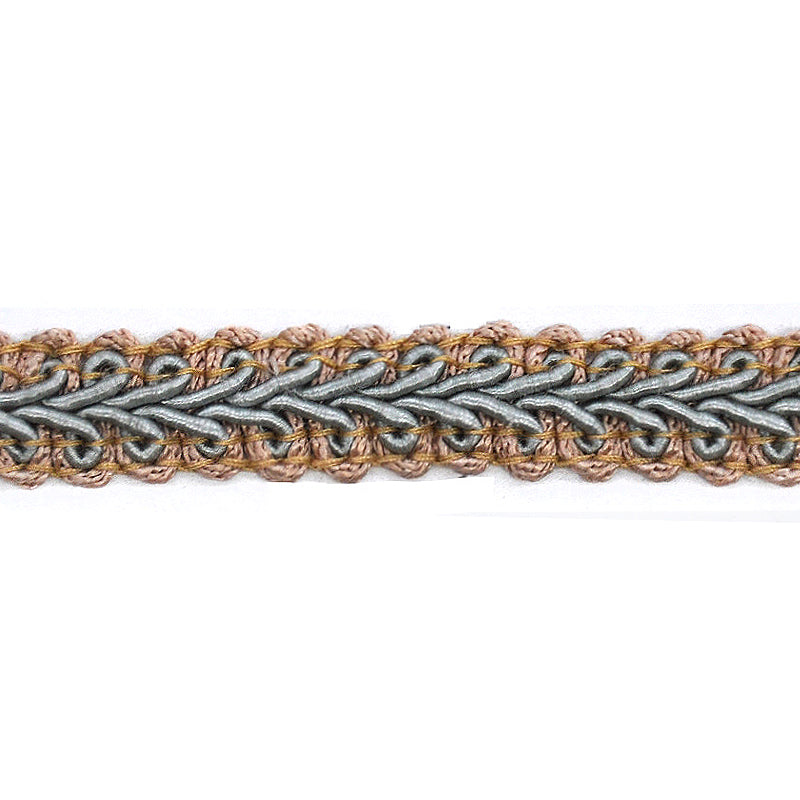French Gimp - 1/2" Width (50 Yard Roll) - BR-709-33/11 Taupe and Mint