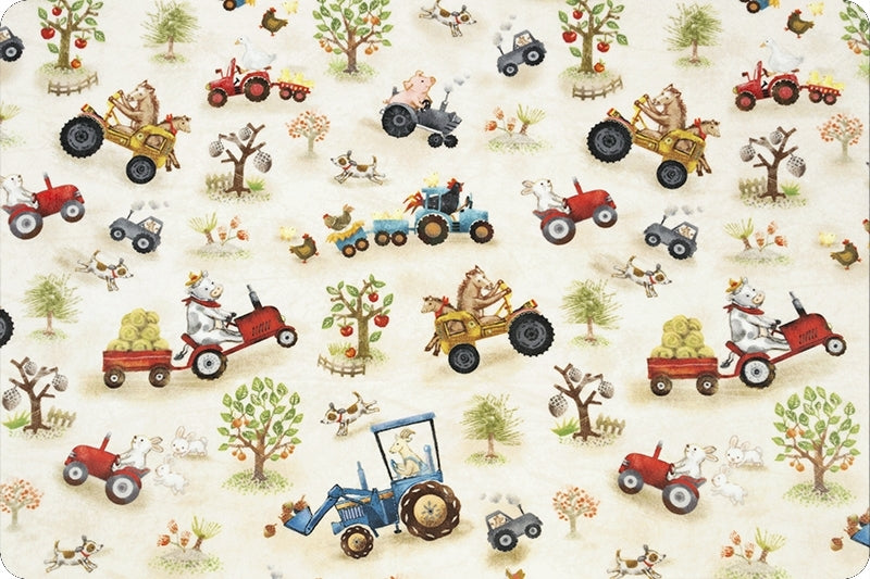 Funny Farm Digital Cuddle Beige 58/60" Fabric Per Yard