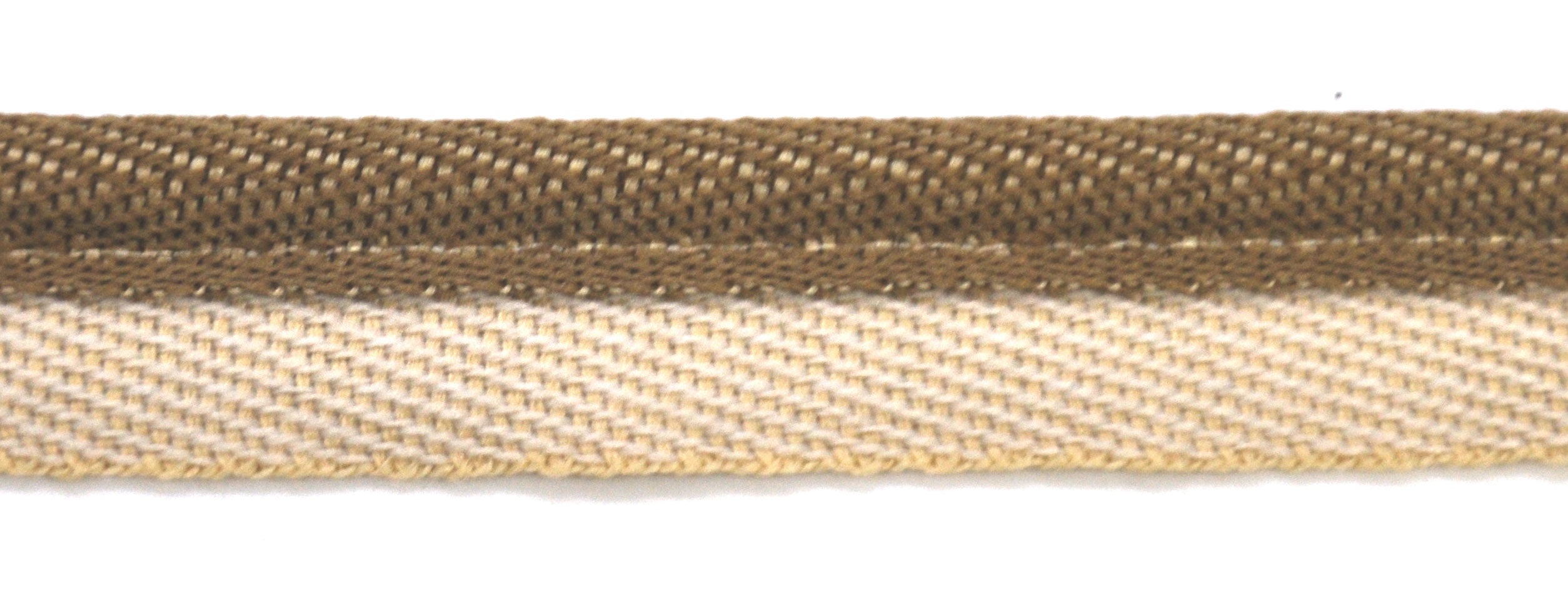 Godiva Collection - 1/4" Width PIPING CORD with LIP (50 Yard Roll) - BC-10098-82/28 Taupe and Beige