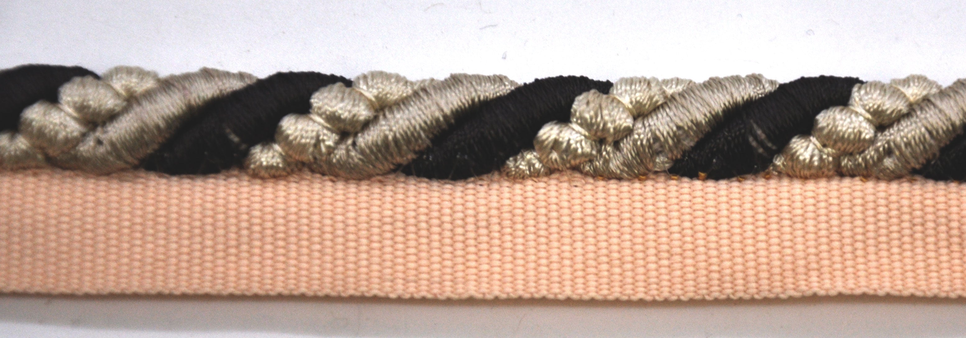 Godiva Collection - 3/8" Width CORD with LIP (50 Yard Roll) - BC-10097-28/66 Beige and Chocolate