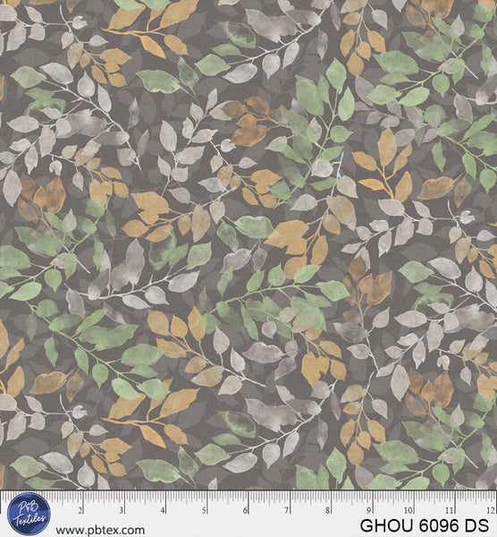 Golden Hour Deep Blue Allover Vines Cotton 44/45 Fabric Per Yard