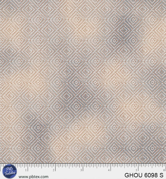 Golden Hour Sand Diamonds Cotton 44/45" Fabric Per Yard