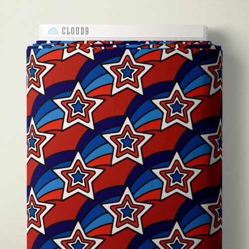 Groovy Stars Pop Stars QC Cotton 44/45 Fabric Per Yard