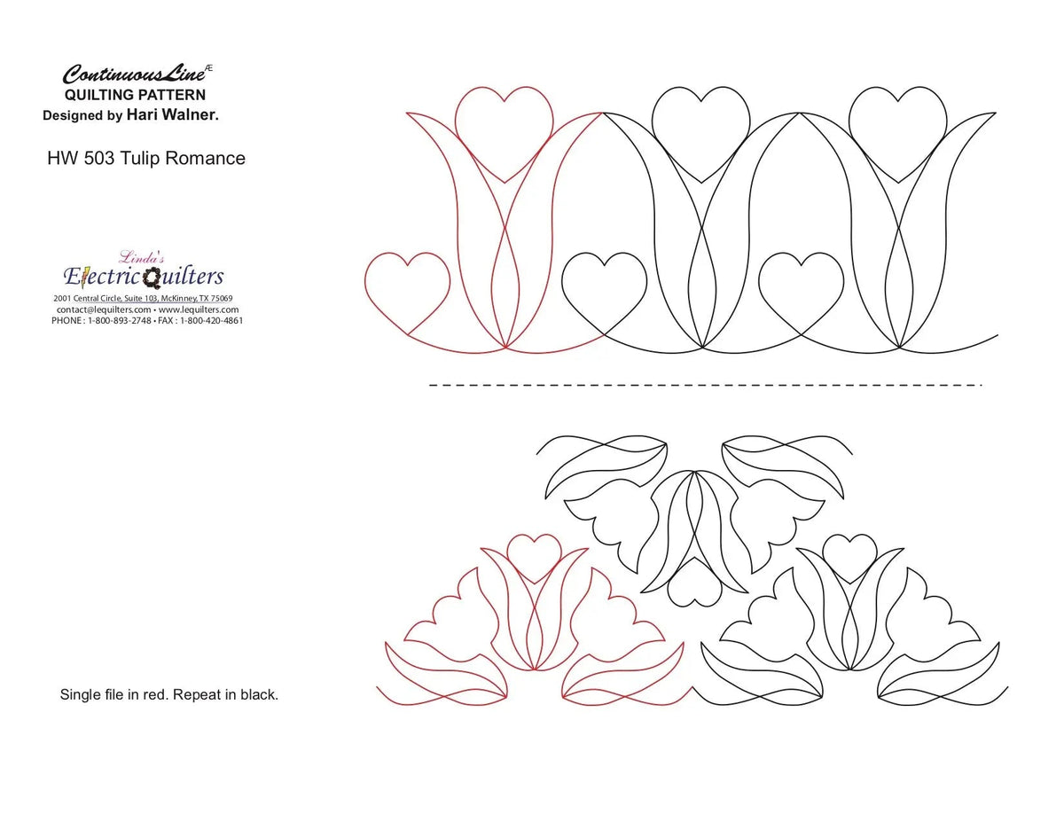 503 Tulip Romance Pantograph by Hari Walner