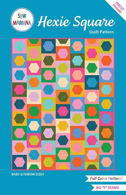 Hexie Square Quilt Pattern by Sew Mariana