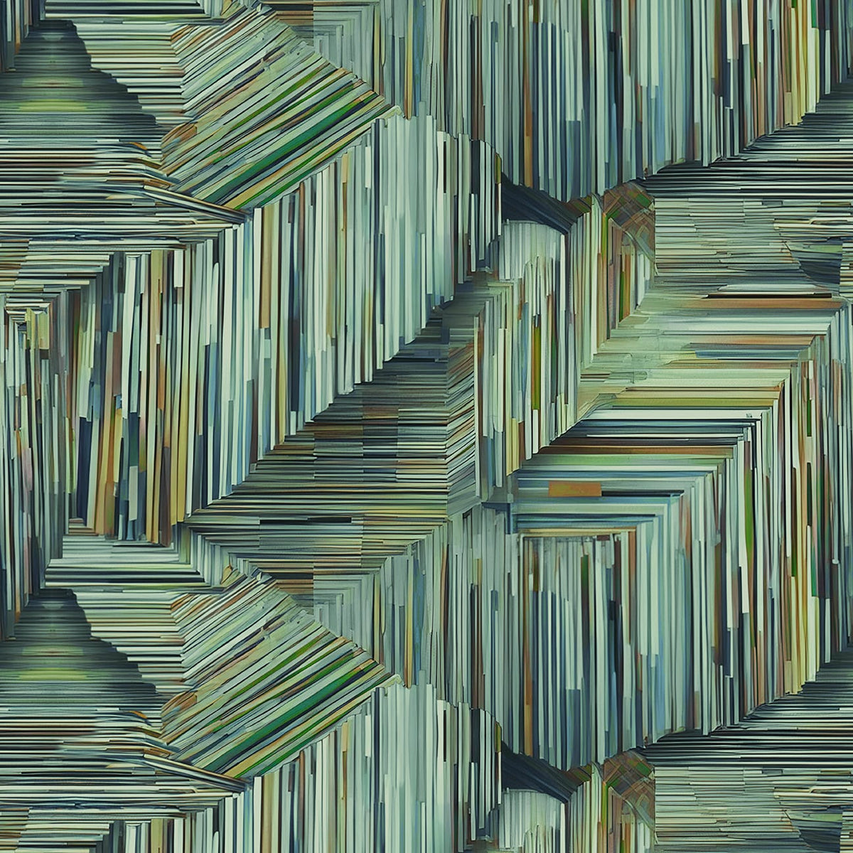 I Walk the Line Emerald Cotton Wideback Fabric per yard