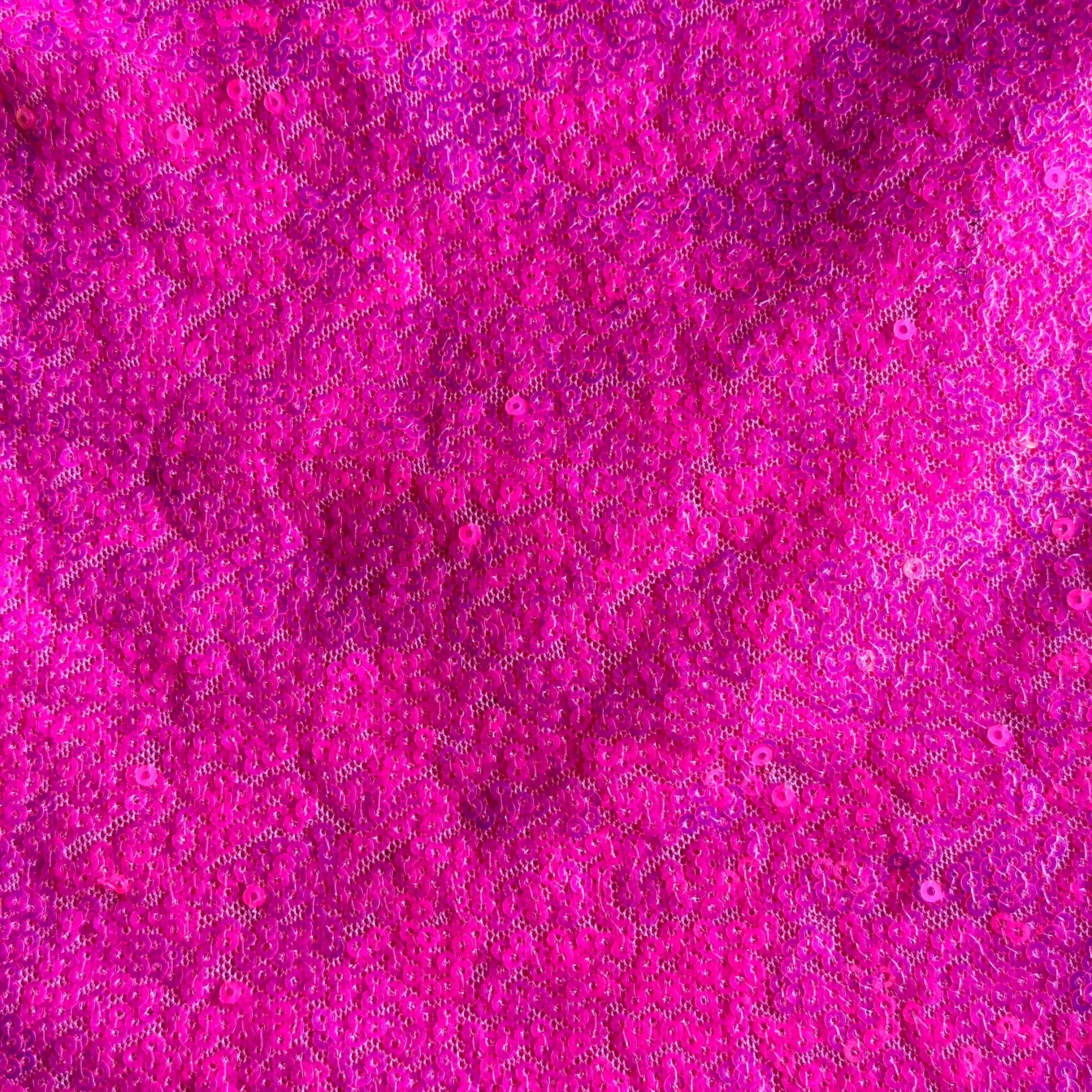Stretch Power Mesh with All Over Glitz Sequins - Elevate Your Designs with Radiant Elegance! | Spandex Palace Pink Multi