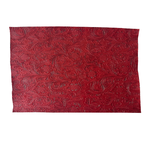 Western Floral PU Faux Leather Vinyl Fabric | Spandex Palace