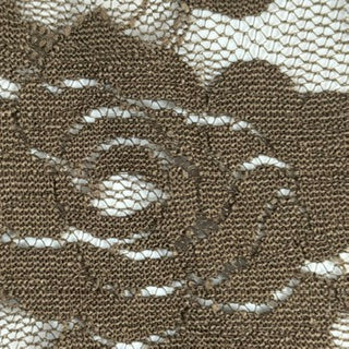 Mechanical Stretch Design Lace Fabric | Spandex Palace Brown