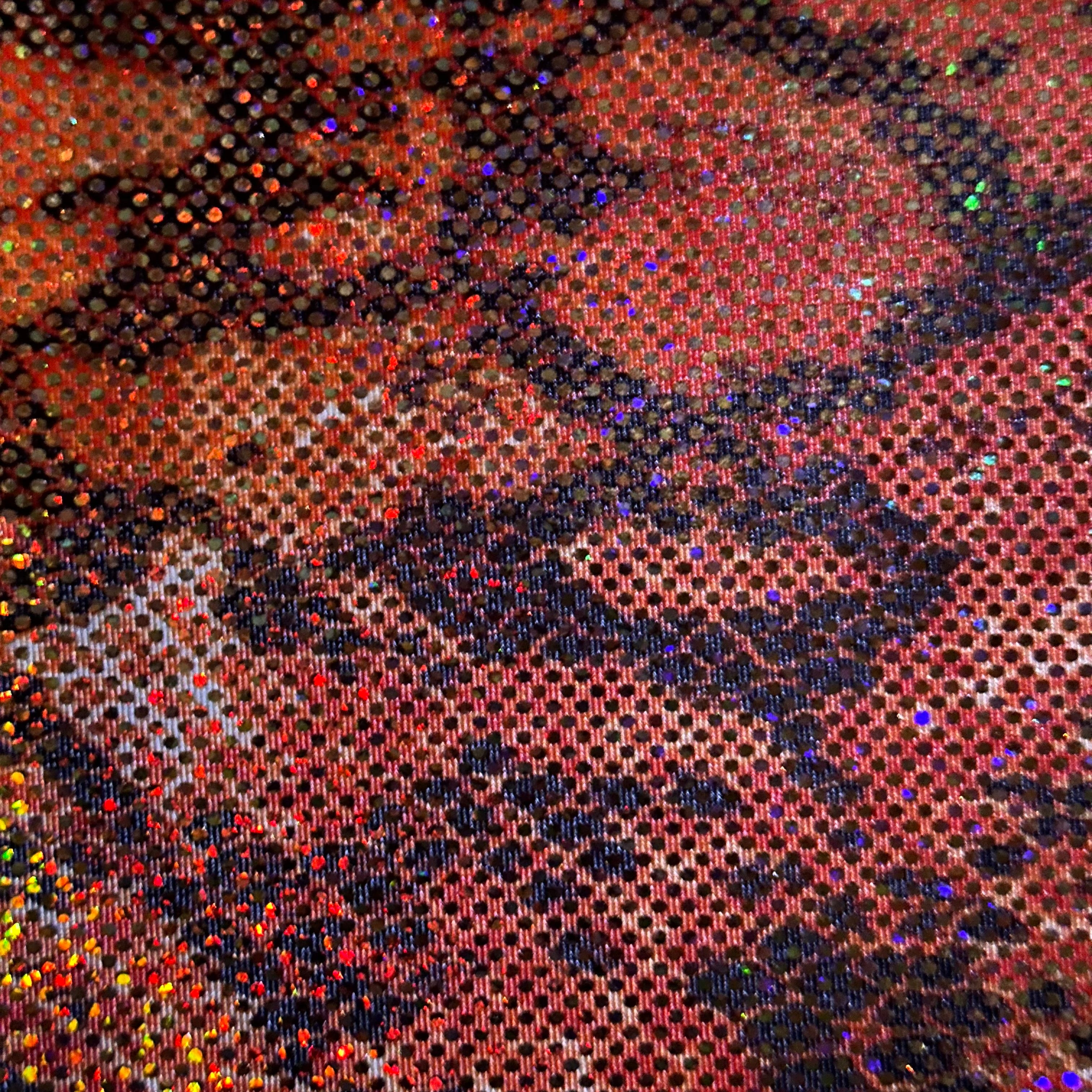 4 Way Nylon Spandex Snake Summer Snake | Spandex Palace Hot Orange Holo Gold