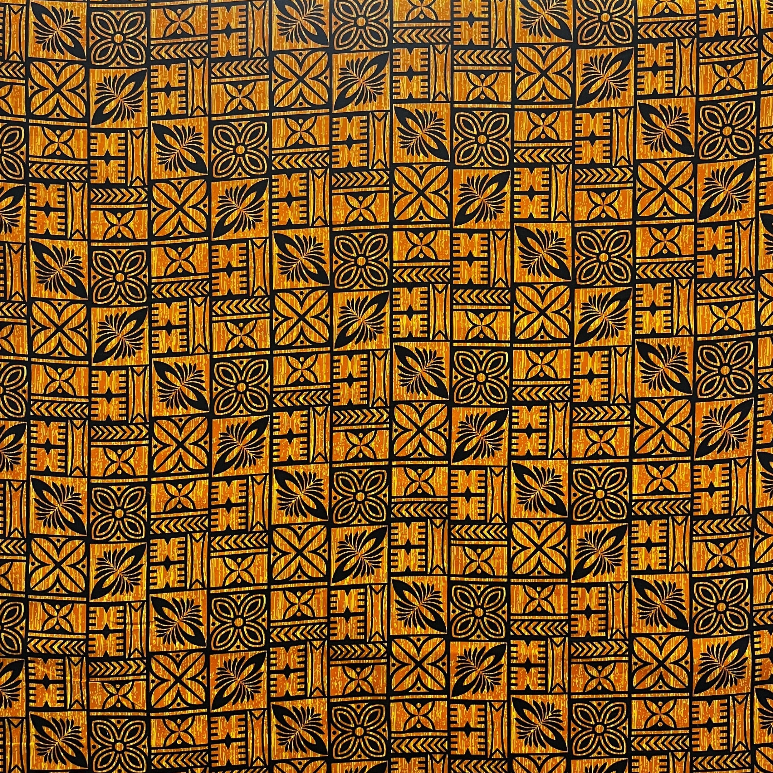Traditional Polynesian Tapa Pattern Fabric | Cotton | Spandex Palace