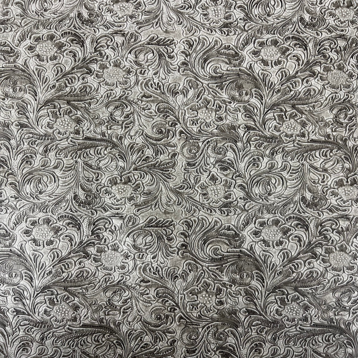 Western Floral PU Faux Leather Vinyl Fabric