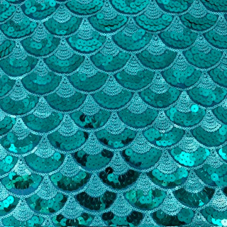 Multi-Sized Sequin Mermaid FTY Fabric | Spandex Palace Malard