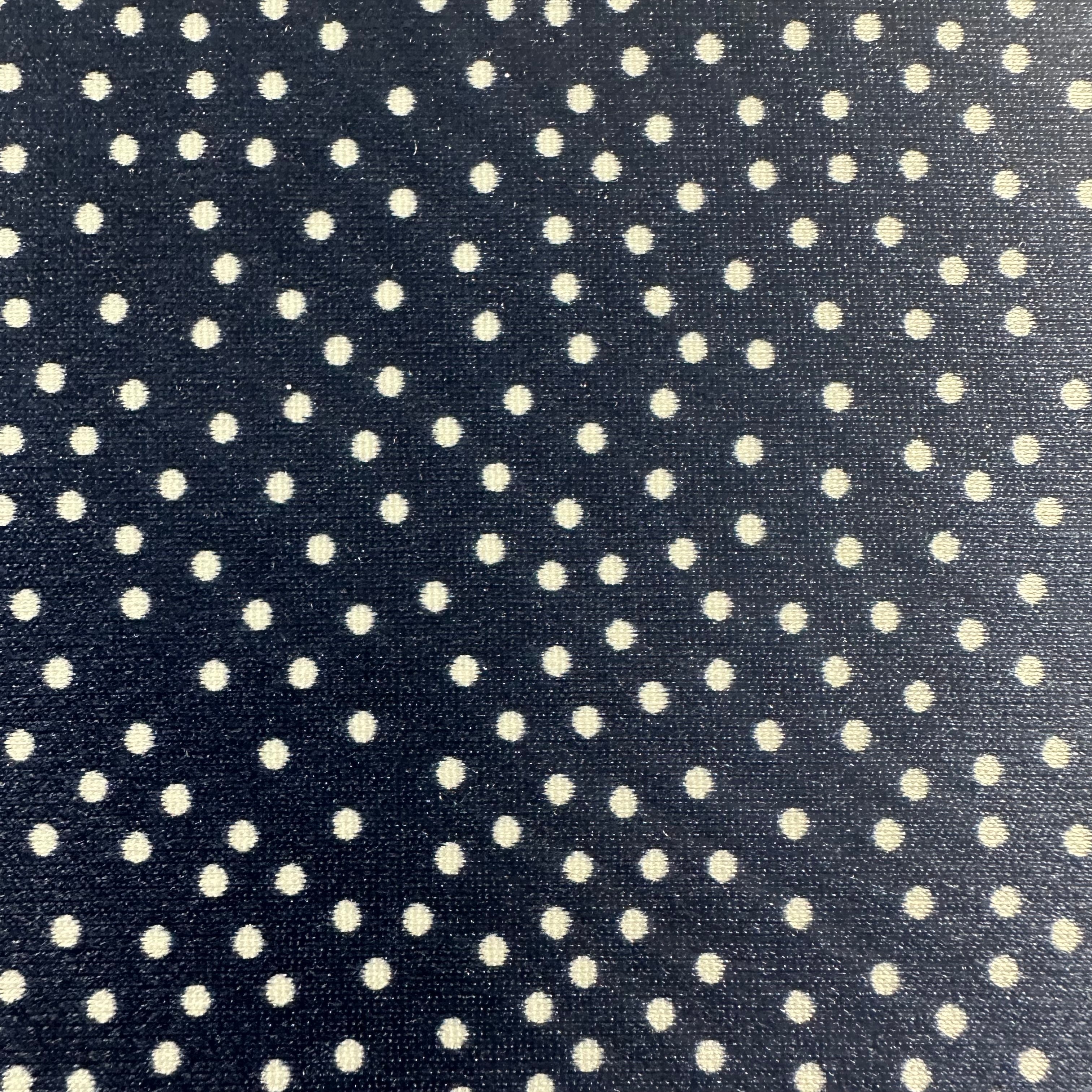 2 Way Stretch Nylon Spandex Doty Dot Jumbo | Spandex Palace Black
