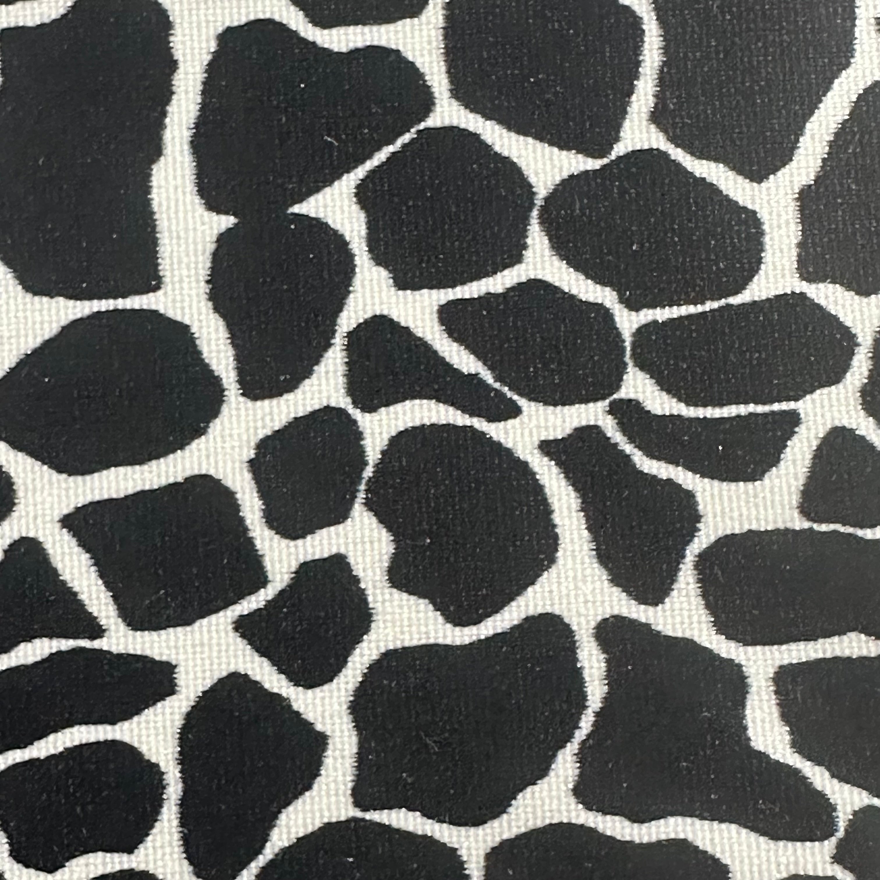 2 Way Stretch Nylon Spandex Jumbo Satin Fabric Giraffe Print for Unique Creations!"| Spandex Palace Black White