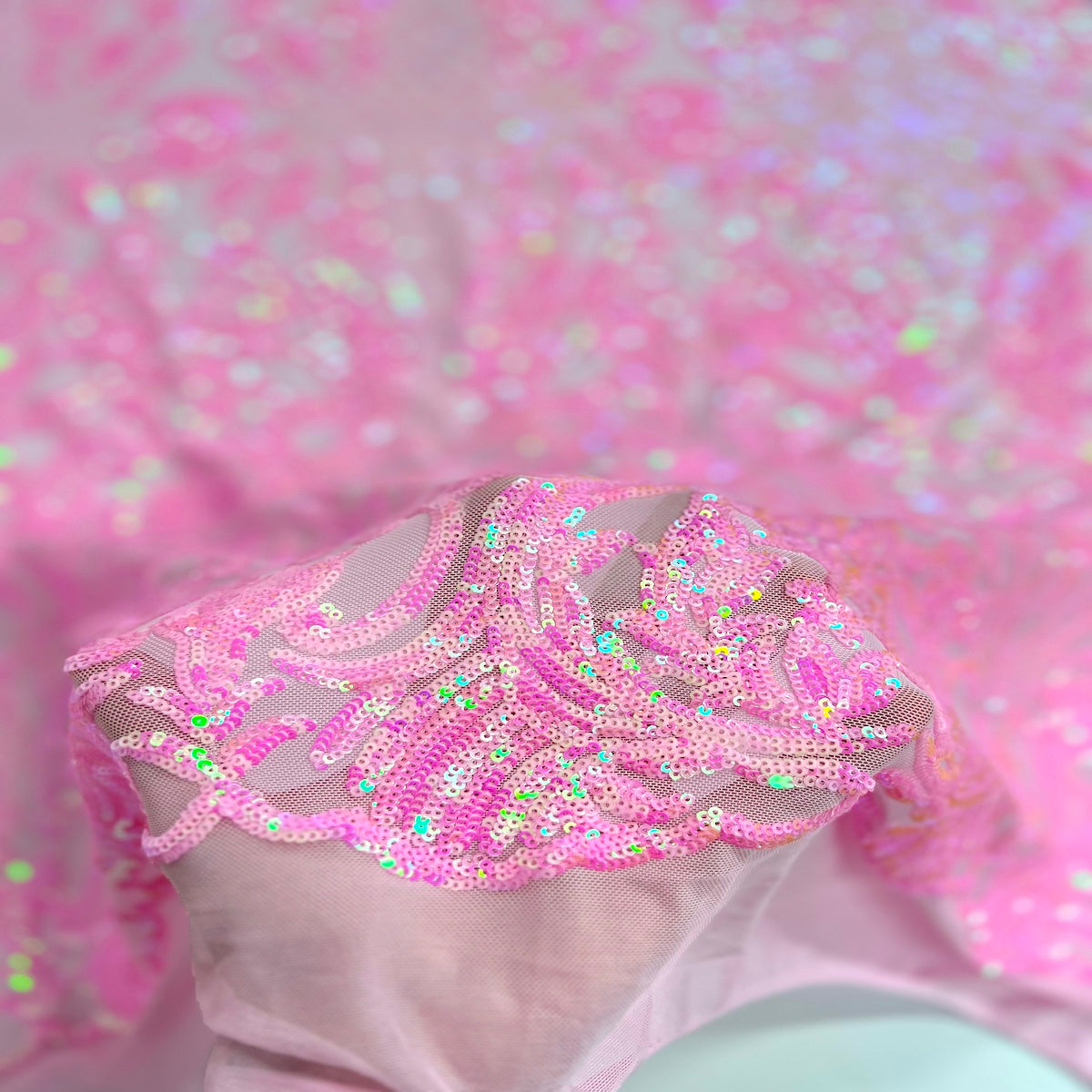 Luna Stretch Sequins Fabric | Spandex Palace
