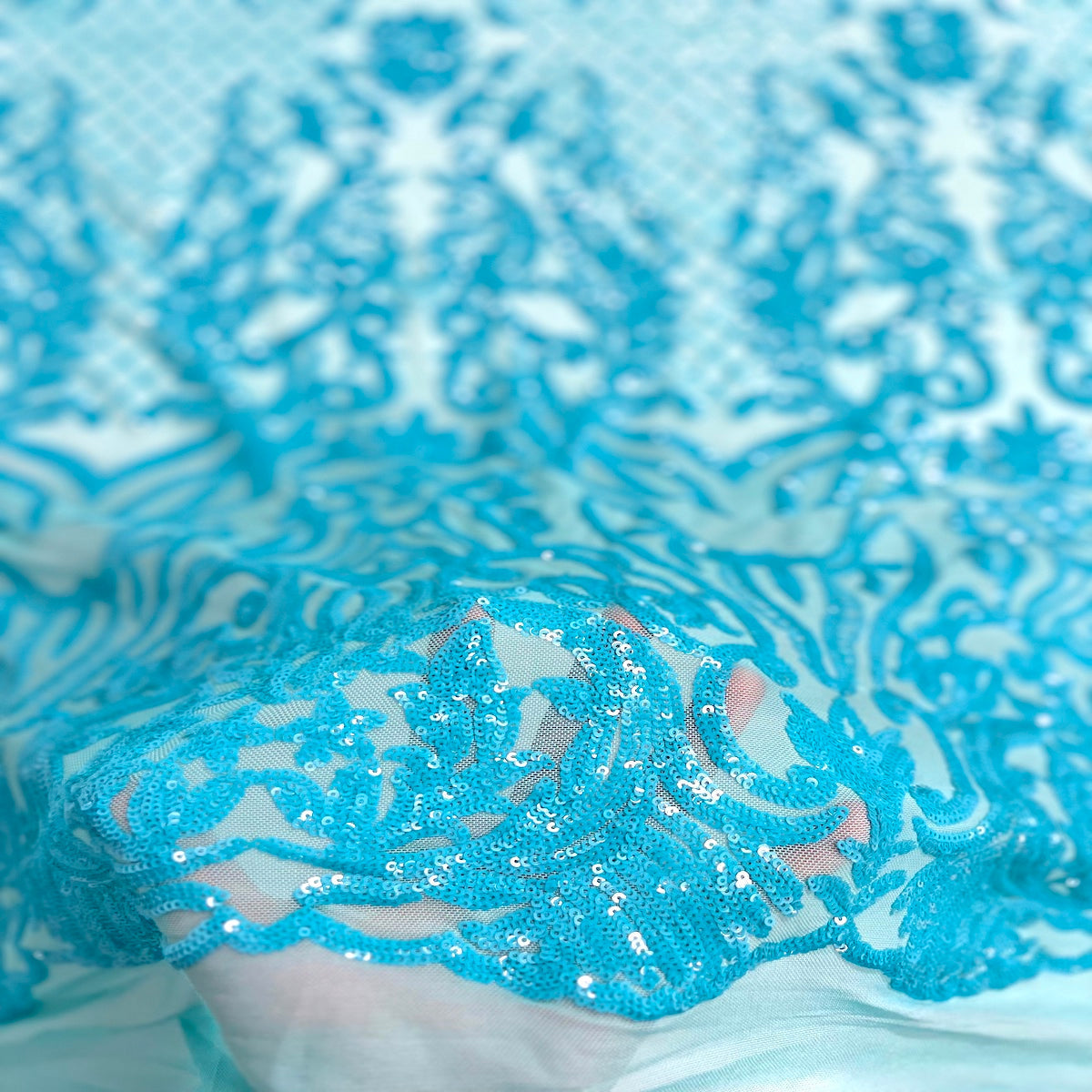Luna Stretch Sequins Fabric | Spandex Palace