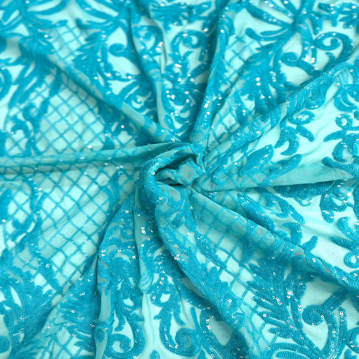 Luna Stretch Sequins Fabric | Spandex Palace