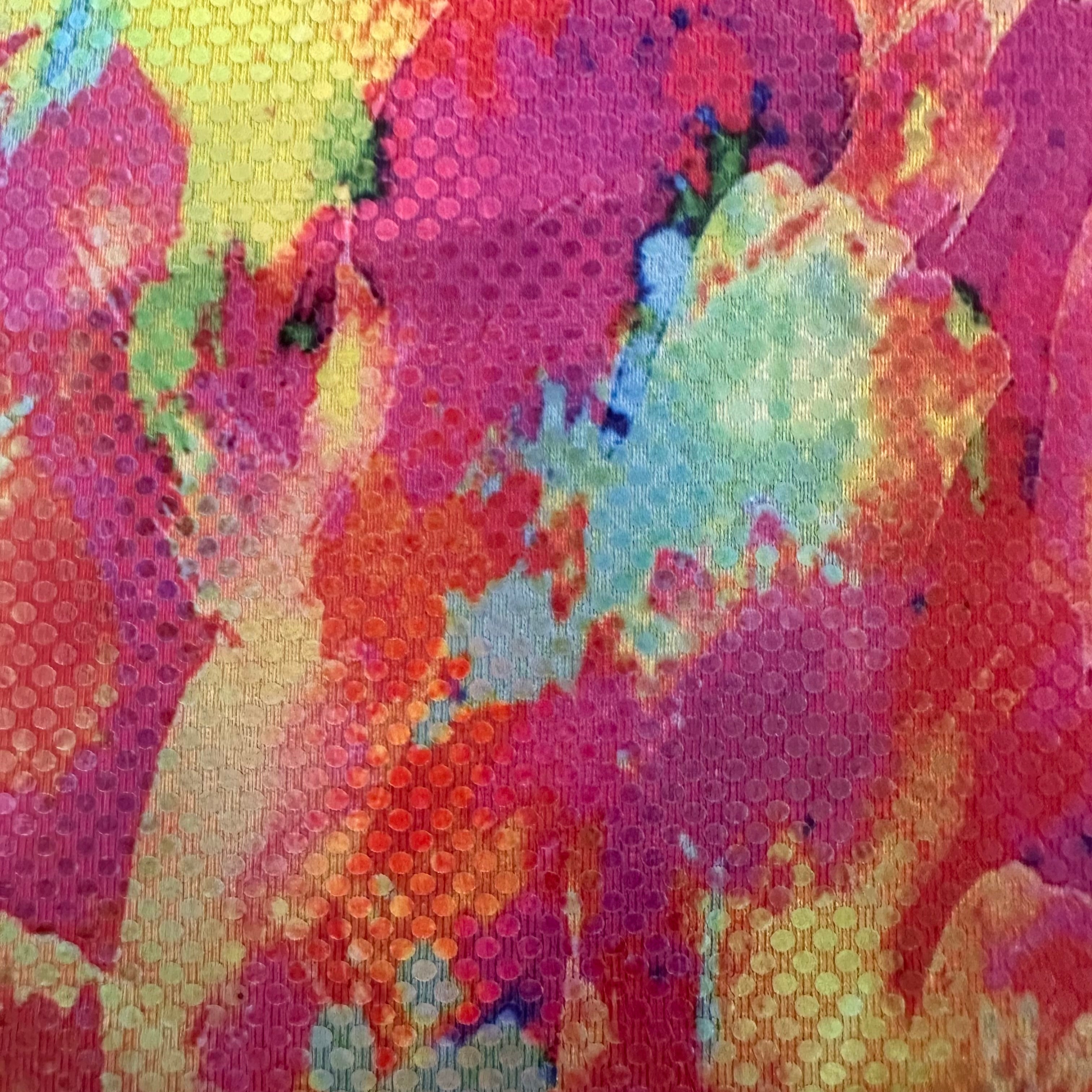 Volcano Splash Digital Hologram Stretch Spandex Fabric | Spandex Palace