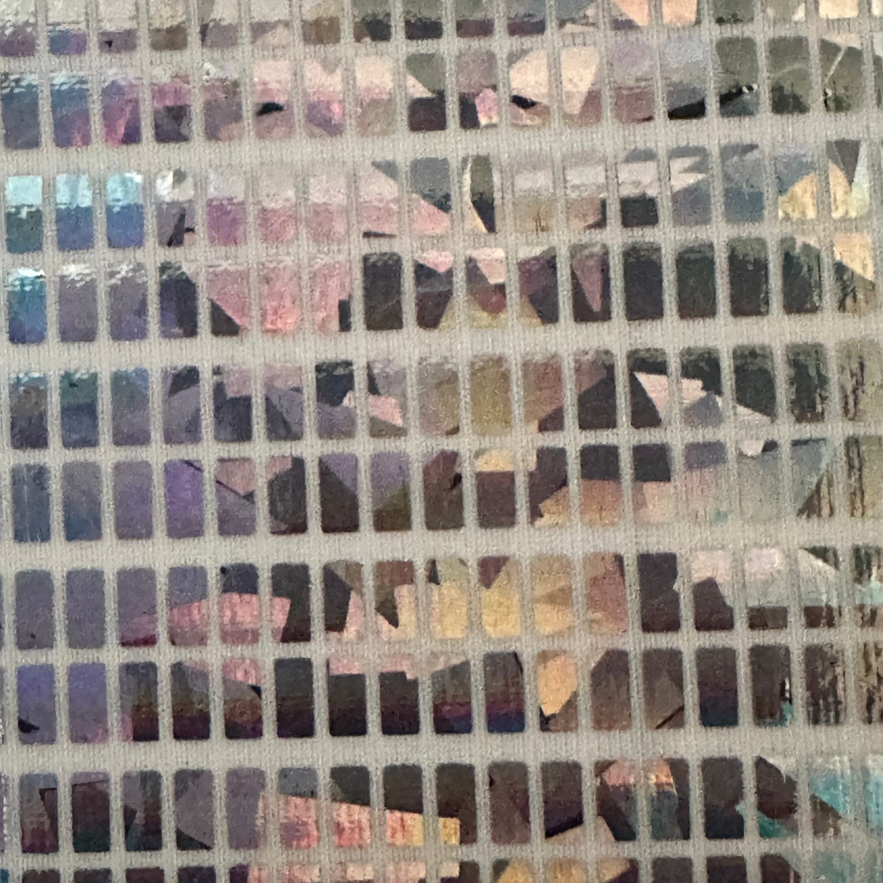 Disco Hologram Foil on Polyester Spandex | Spandex Palace White Silver