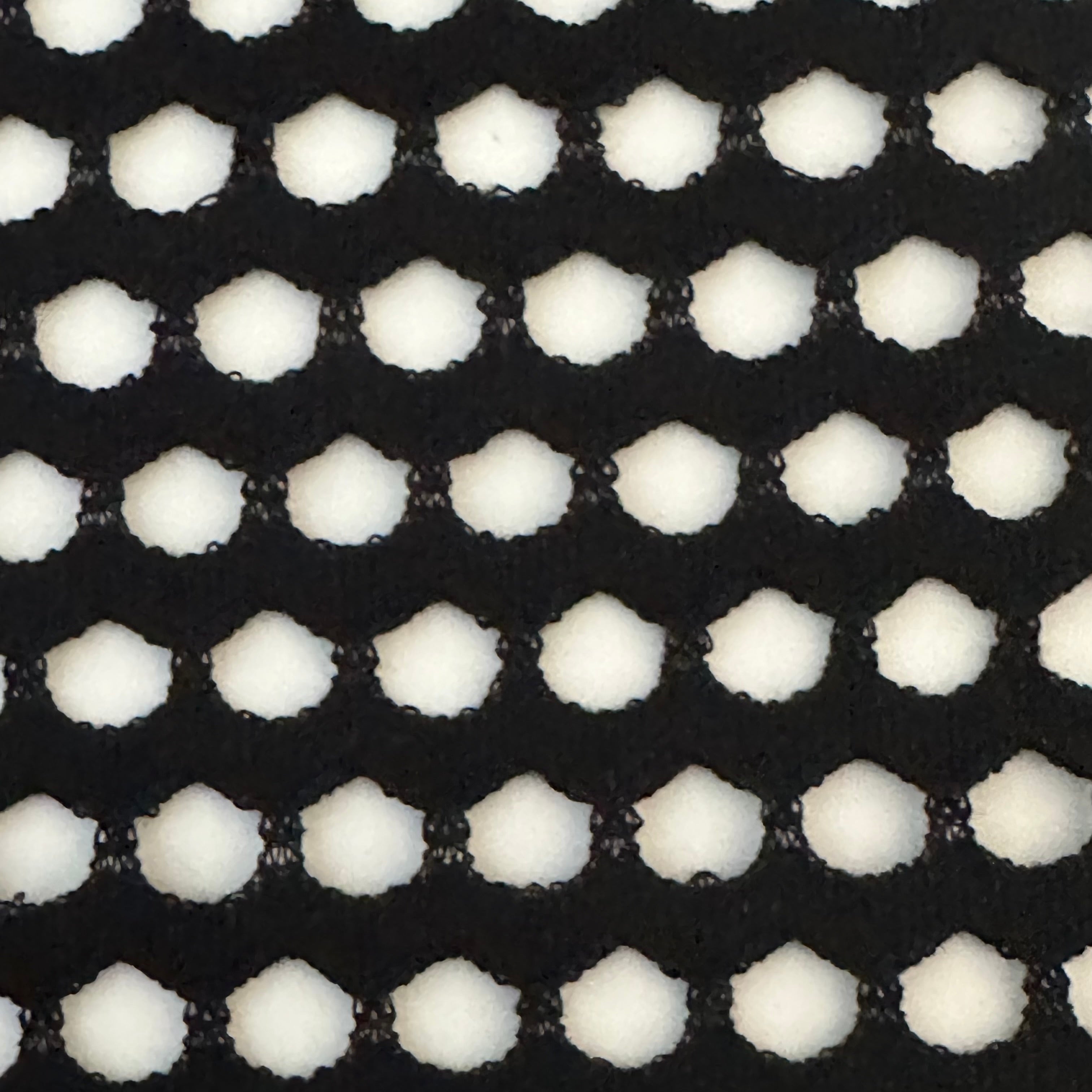 Stretch Poly Span Pentagon Fish Net | Spandex Palace Black