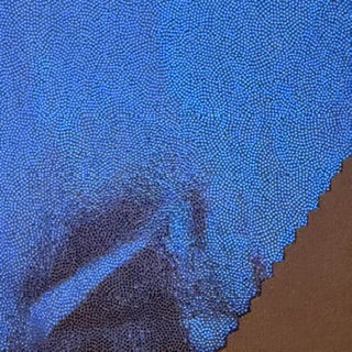 Two Tone Foggy Foil 4 Way Stretch Nylon Spandex Tricot Fabric | Spandex Palace Chocolate Blue