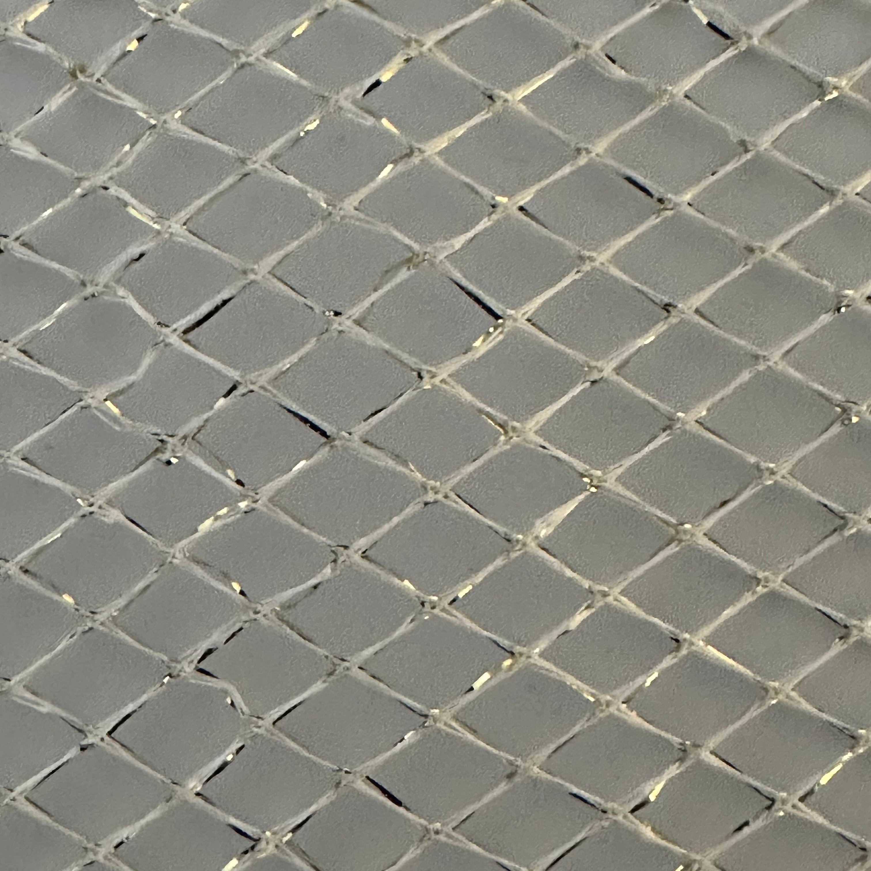 Non Stretch Polyester Diamond Fish knit |Spandex Palace White Gold