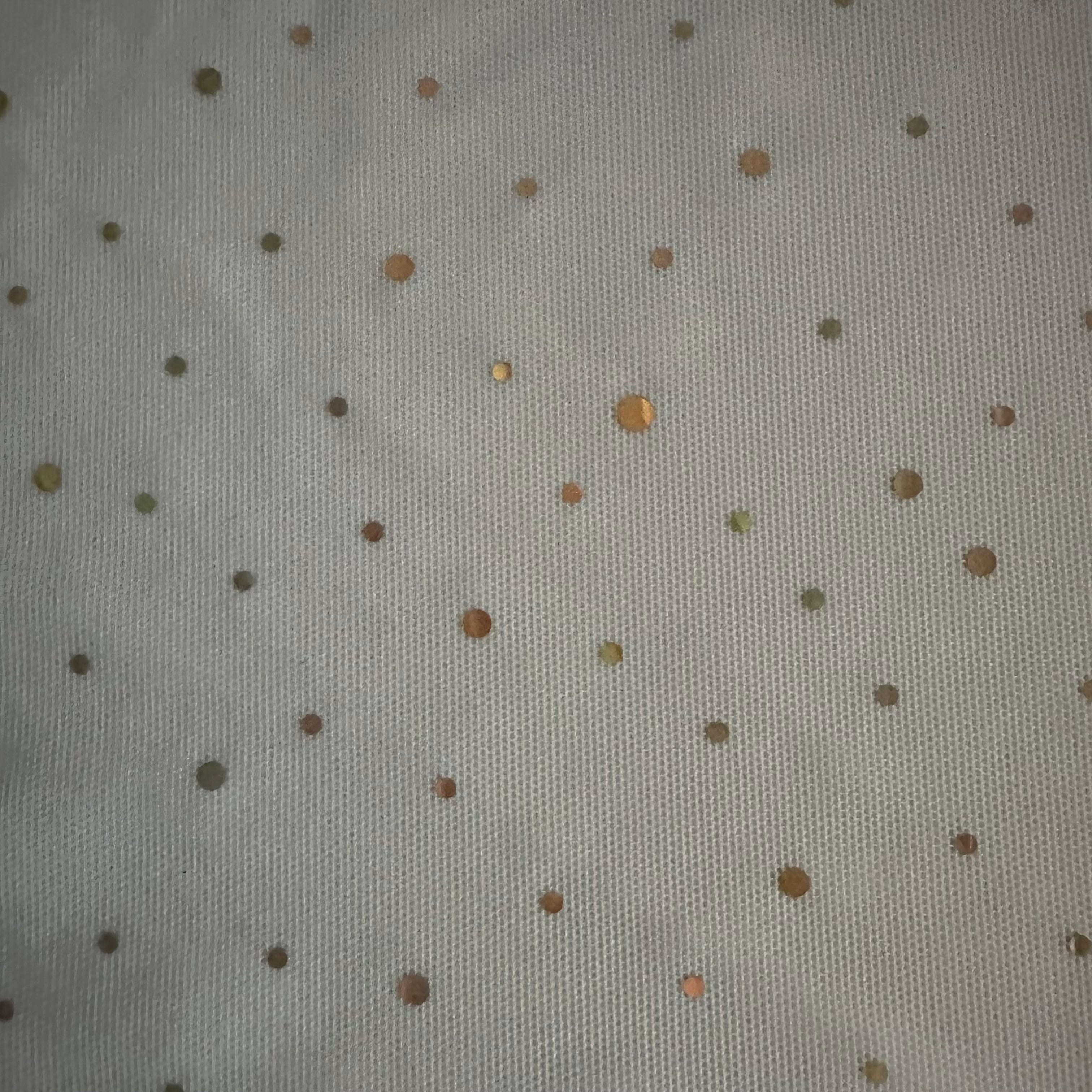 4 Way Stretch Nylon Spandex Ping Pong Sequins | Spandex Palace White Holo Goldlo gold