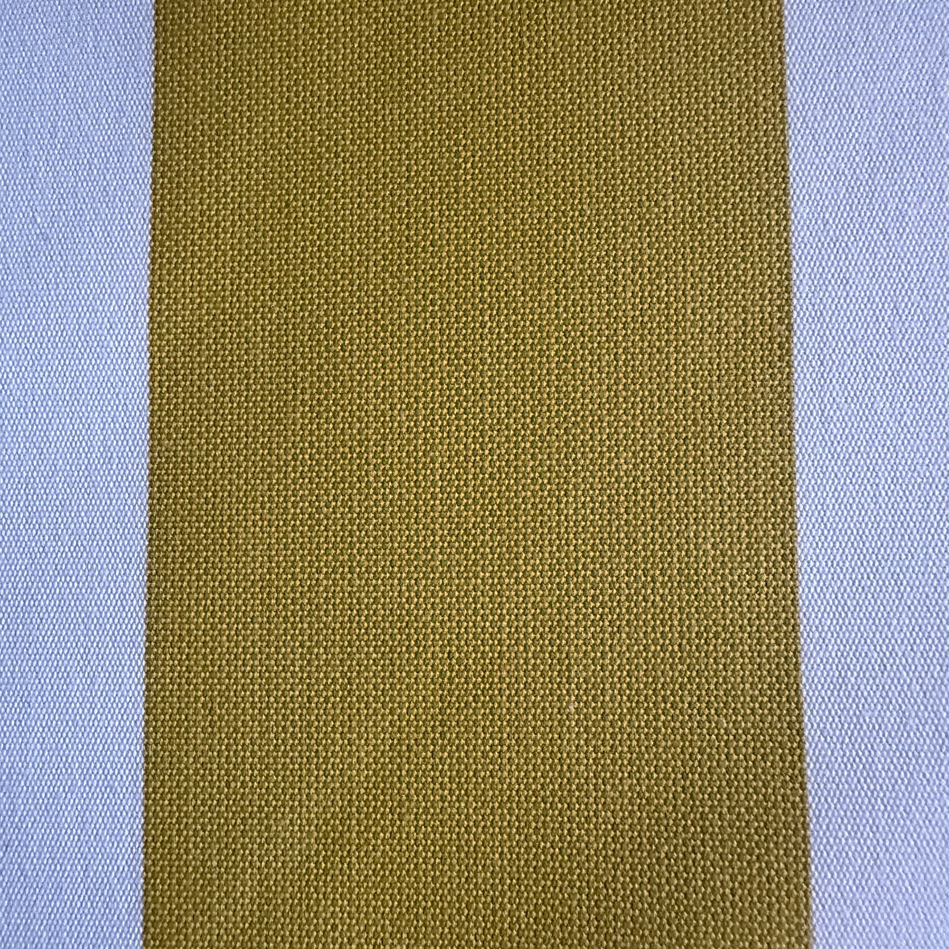 Water Repellent Outdoor Acrylic Fabric in Gold Stripe |Spandex Palace