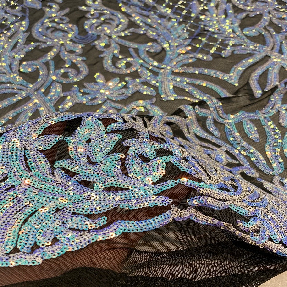 Luna Stretch Sequins Fabric | Spandex Palace