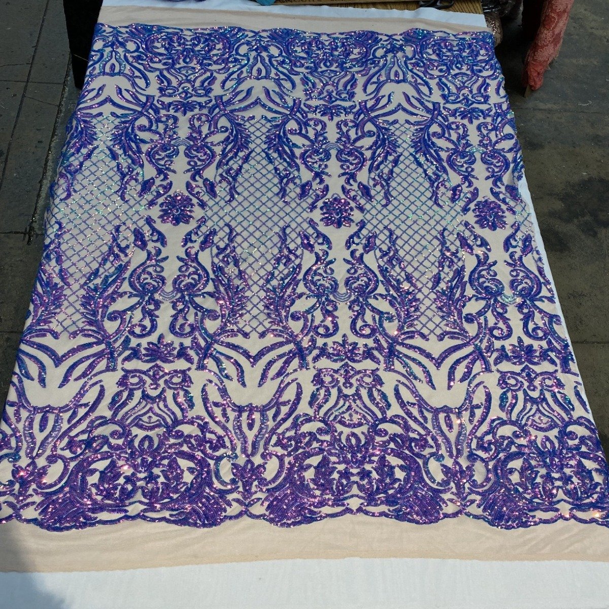 Luna Stretch Sequins Fabric | Spandex Palace