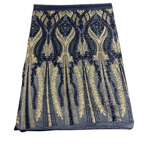 Alina Damask Stretch Sequins Fabric | Spandex Palace