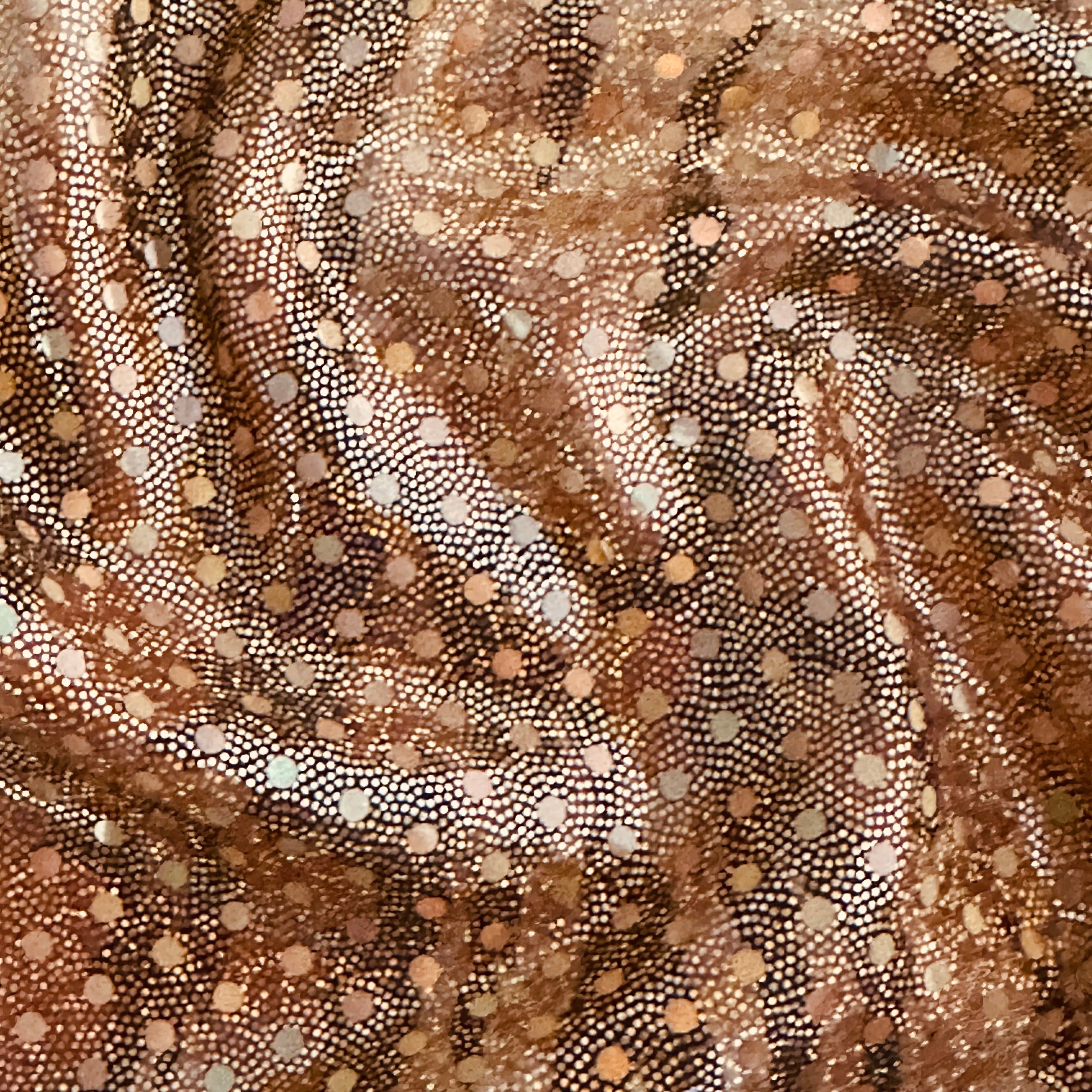 Lux Zebra Hologram: Stretch Polyester Spandex Fabric for Dazzling Designs | Spandex Palace Brown