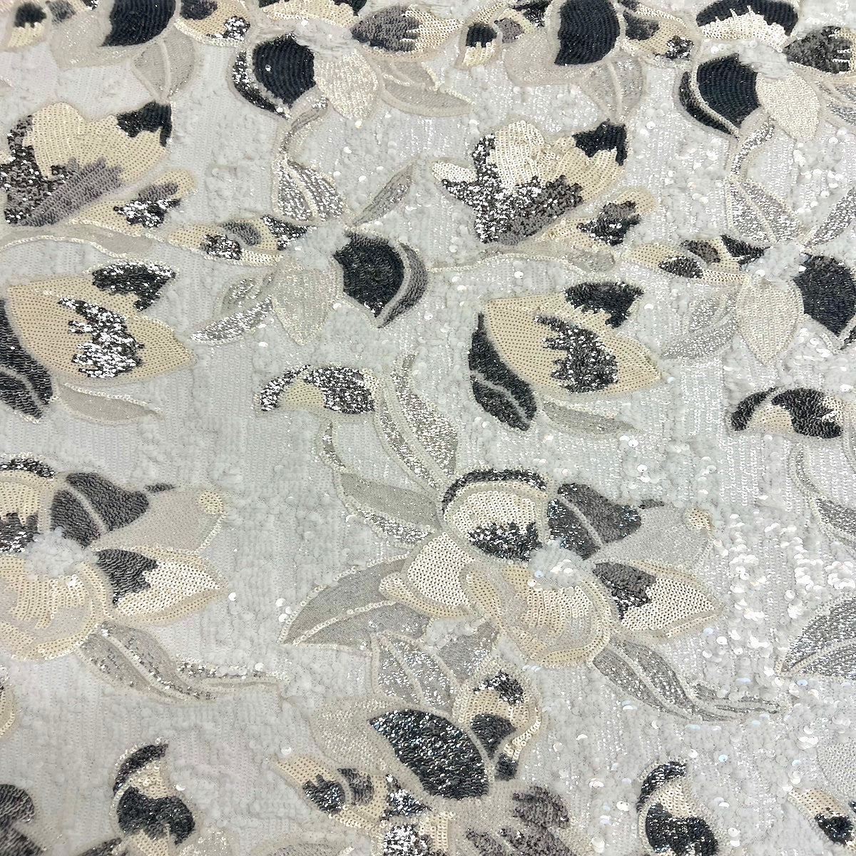 Giselle Multicolor Floral Stretch Sequins Fabric | Spandex Palace