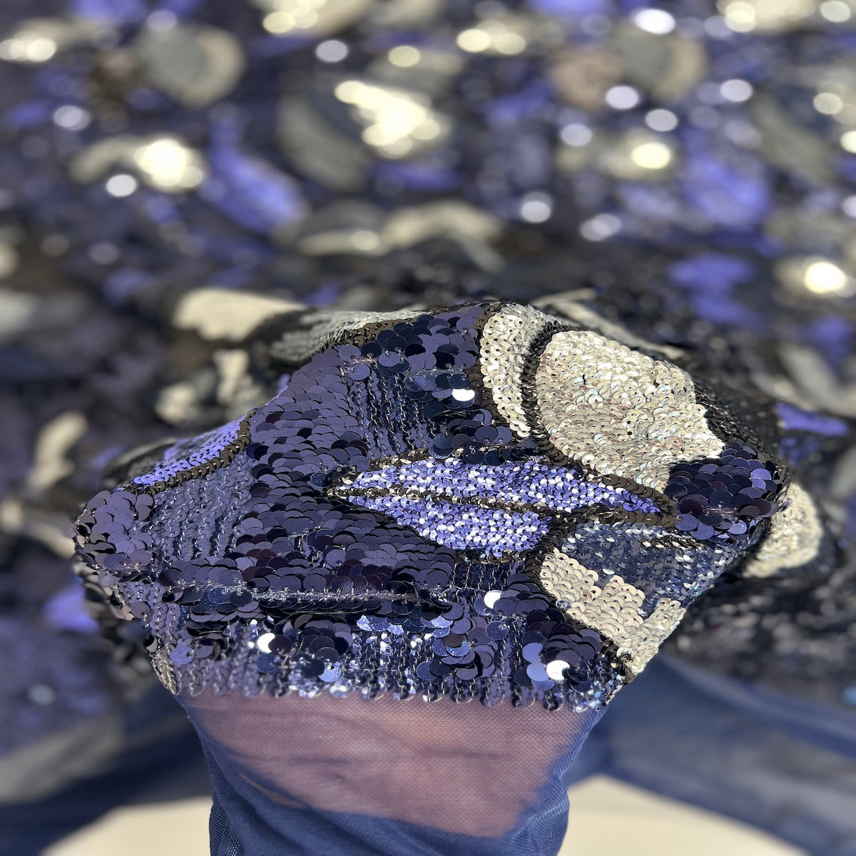 Giselle Multicolor Floral Stretch Sequins Fabric | Spandex Palace