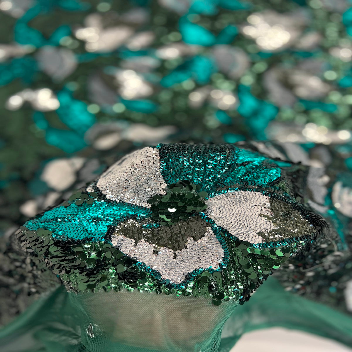 Giselle Multicolor Floral Stretch Sequins Fabric | Spandex Palace