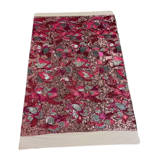 Giselle Multicolor Floral Stretch Sequins Fabric | Spandex Palace